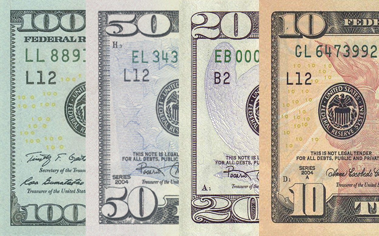 Standard Denominations drop cards